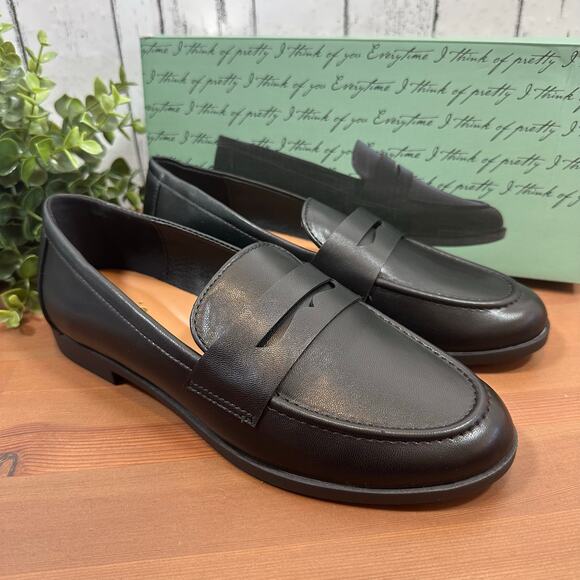 Kensie Women's Gitty Black Penny Loafers Size 6.5 - Picture 3 of 7